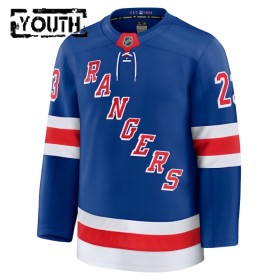 Børn NHL New York Rangers Trøje 2024-25 Fanatics Premium Adam Fox Blå Hjemme